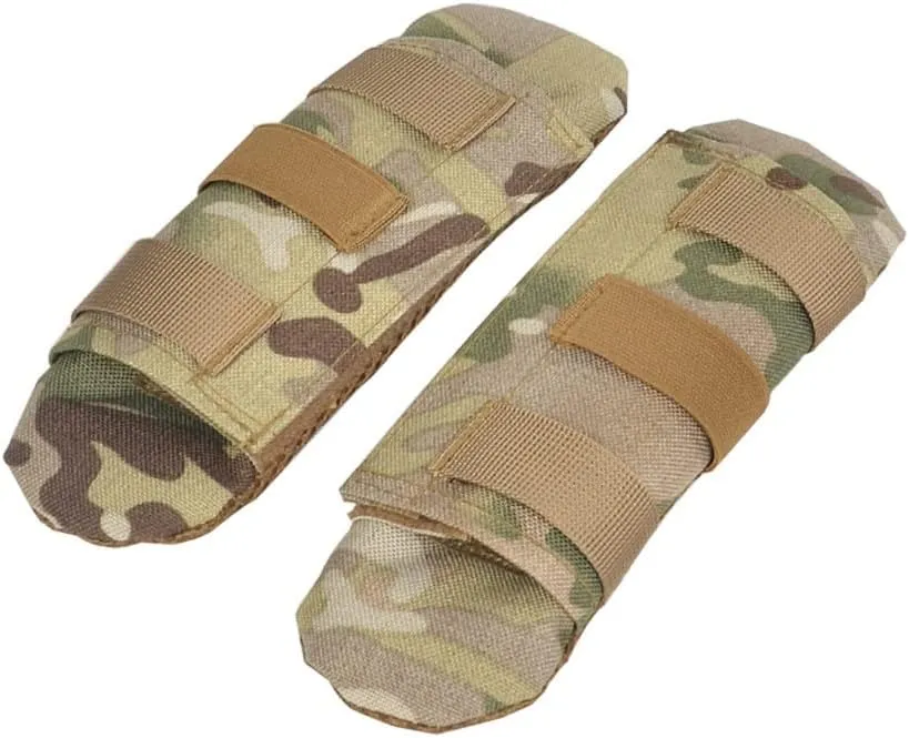 1 Pair Tactical Vest Shoulder Strap Pad Comfort Cushion Pad 1000D Nylon Mesh Protect Pads