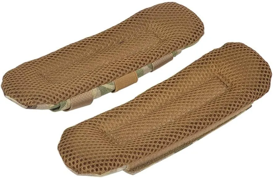 1 Pair Tactical Vest Shoulder Strap Pad Comfort Cushion Pad 1000D Nylon Mesh Protect Pads