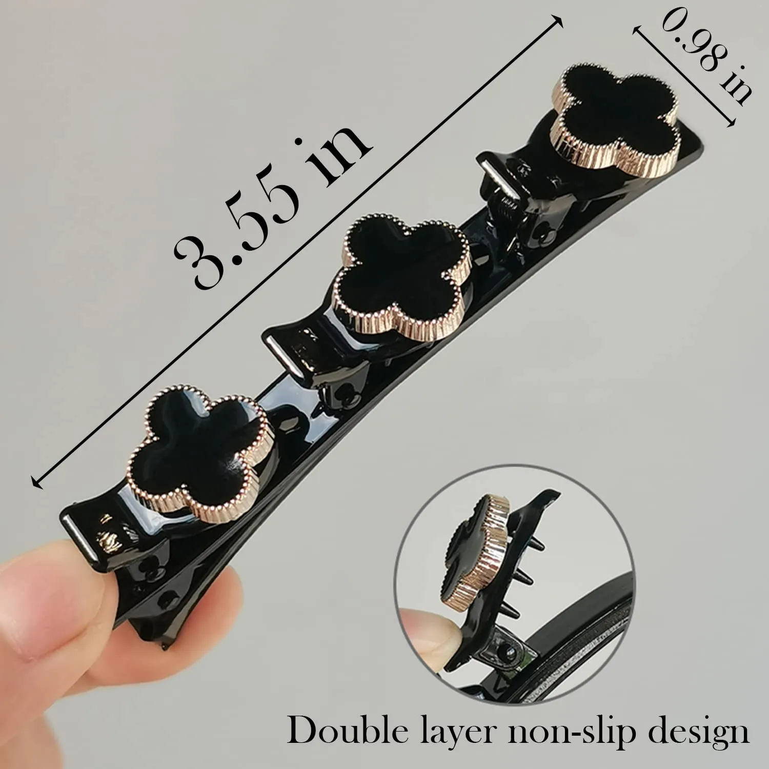 12PCS Sparkling Crystal Stone Braided Hair Clips, Hairpin Duckbill Clips with 3 Small Clips Hair Barrette Rhinestone Hair Clips, Hair Accessories for Women/Girls
