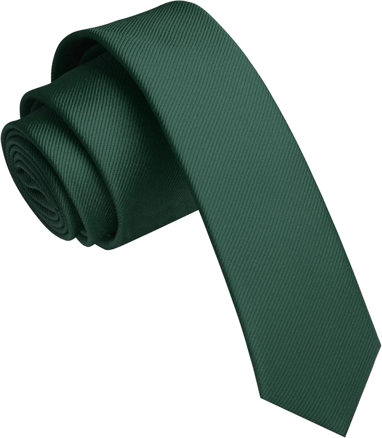 1.58" Solid Color Skinny Tie Slim Necktie for Men(4cm)