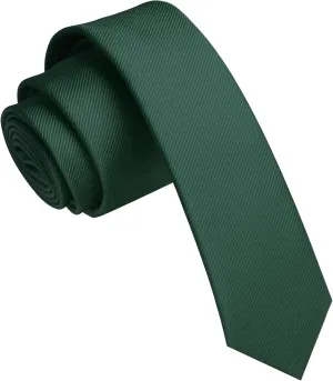 1.58" Solid Color Skinny Tie Slim Necktie for Men(4cm)