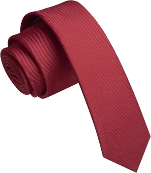 1.58" Solid Color Skinny Tie Slim Necktie for Men(4cm)