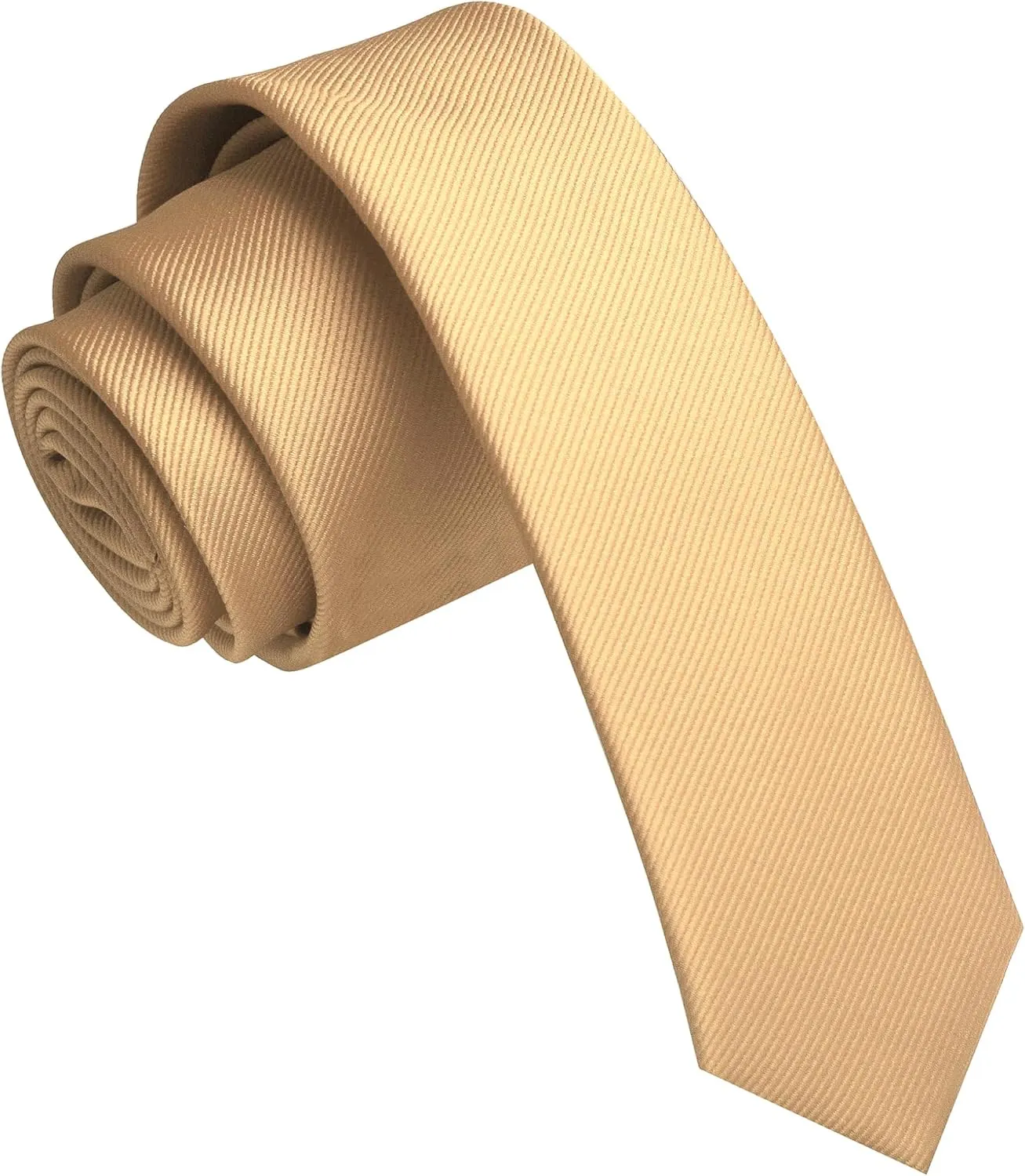 1.58" Solid Color Skinny Tie Slim Necktie for Men(4cm)