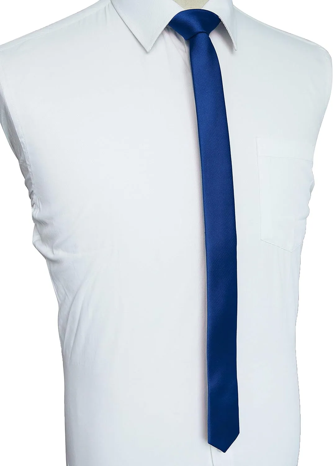 1.58" Solid Color Skinny Tie Slim Necktie for Men(4cm)