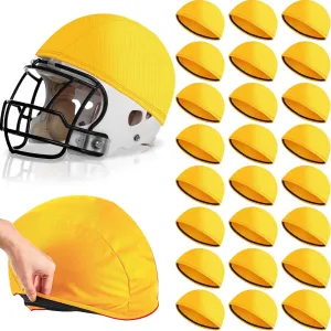 24 Pieces Football Scrimmage Helmet Cover Helmet Scrimmage Cap for Youth Adult Football Lacrosse Hockey Practice Training