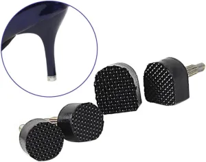 30 Pairs/pack High Heel Tips Repair Stickers for High-heeled Shoes Replacement Dowels for Comfort Safety Assorted Size Tpu Iron Material