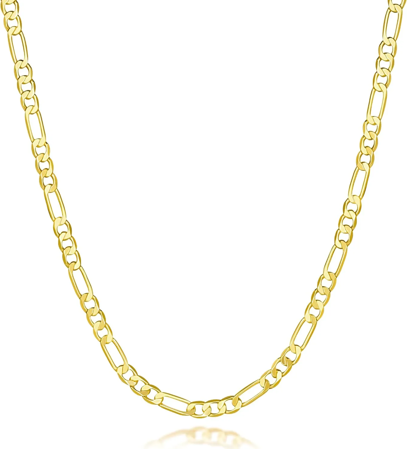 3.6mm 14K Gold Necklaces for Women Gold Chain for Men 14K Golden Chain Necklace Women Dainty Necklace for Men Elegant Dance of Light Golden Jewelry for Womens 16,18,20,22,24in