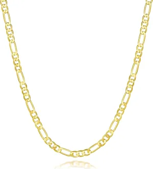 3.6mm 14K Gold Necklaces for Women Gold Chain for Men 14K Golden Chain Necklace Women Dainty Necklace for Men Elegant Dance of Light Golden Jewelry for Womens 16,18,20,22,24in
