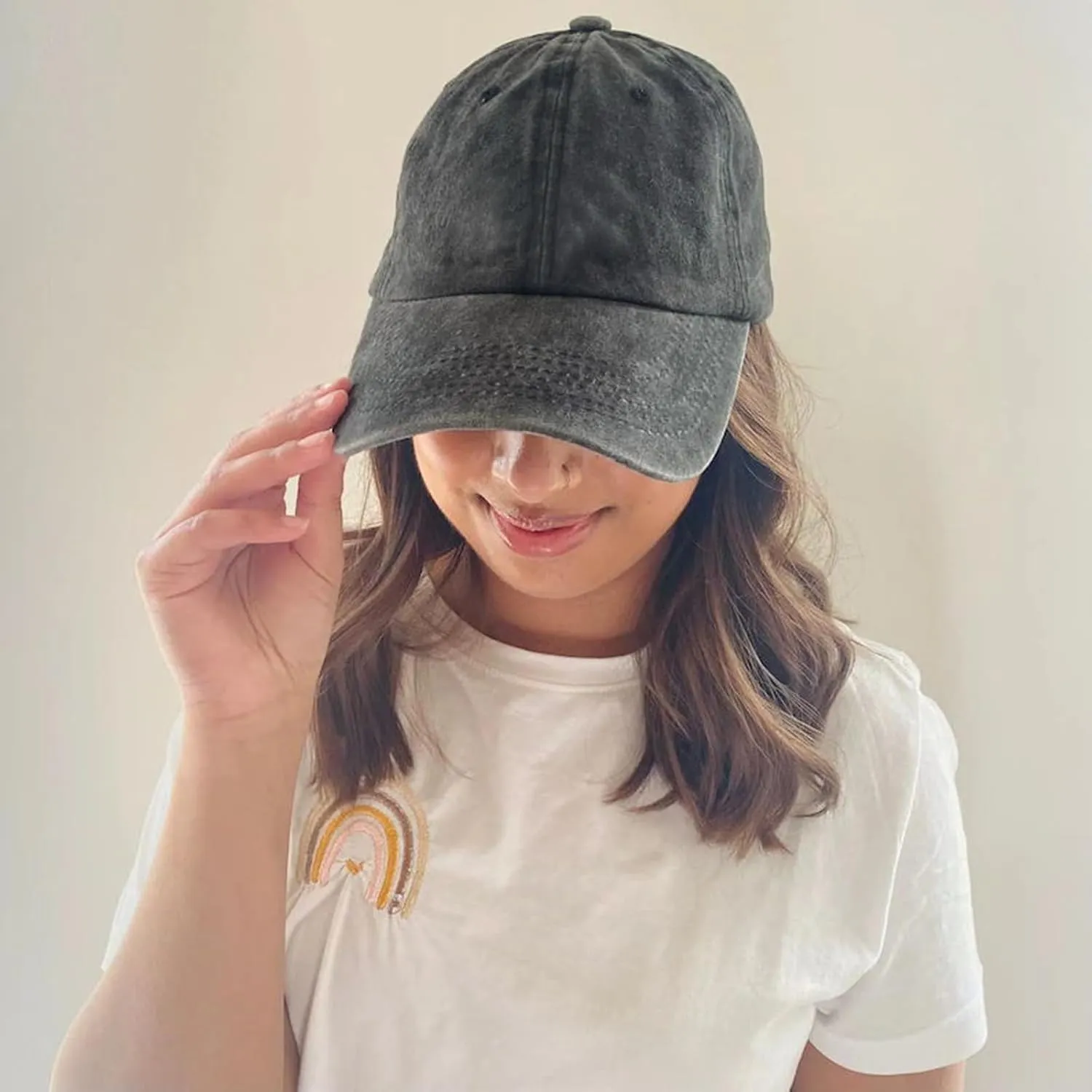 5 Pieces Vintage Washed Plain Baseball Cap Distressed Dad Golf Hat for Men Women