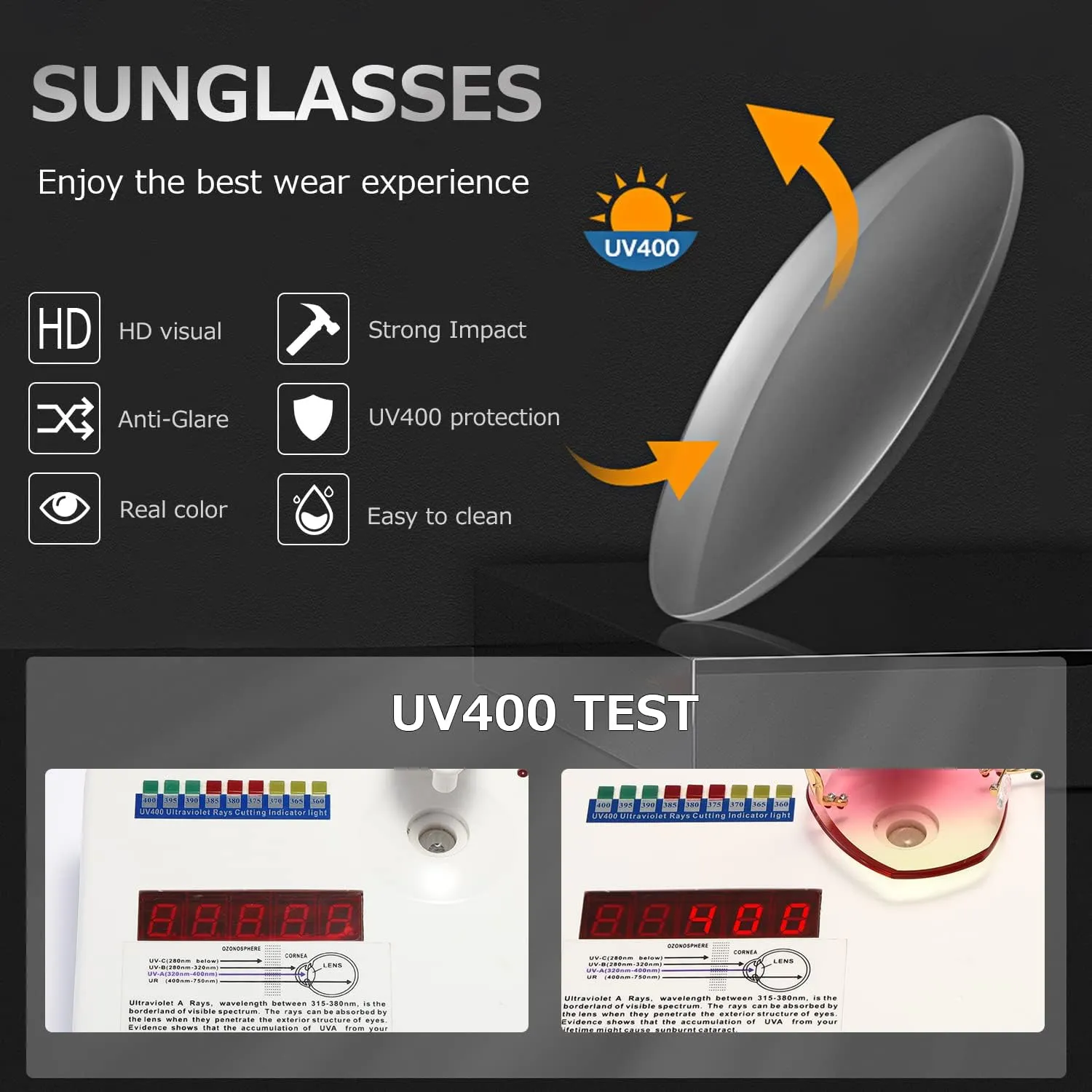 AEVOGUE Sunglasses For Women Oversized Rimless Diamond Cutting Lens Sun Glasses AE0534