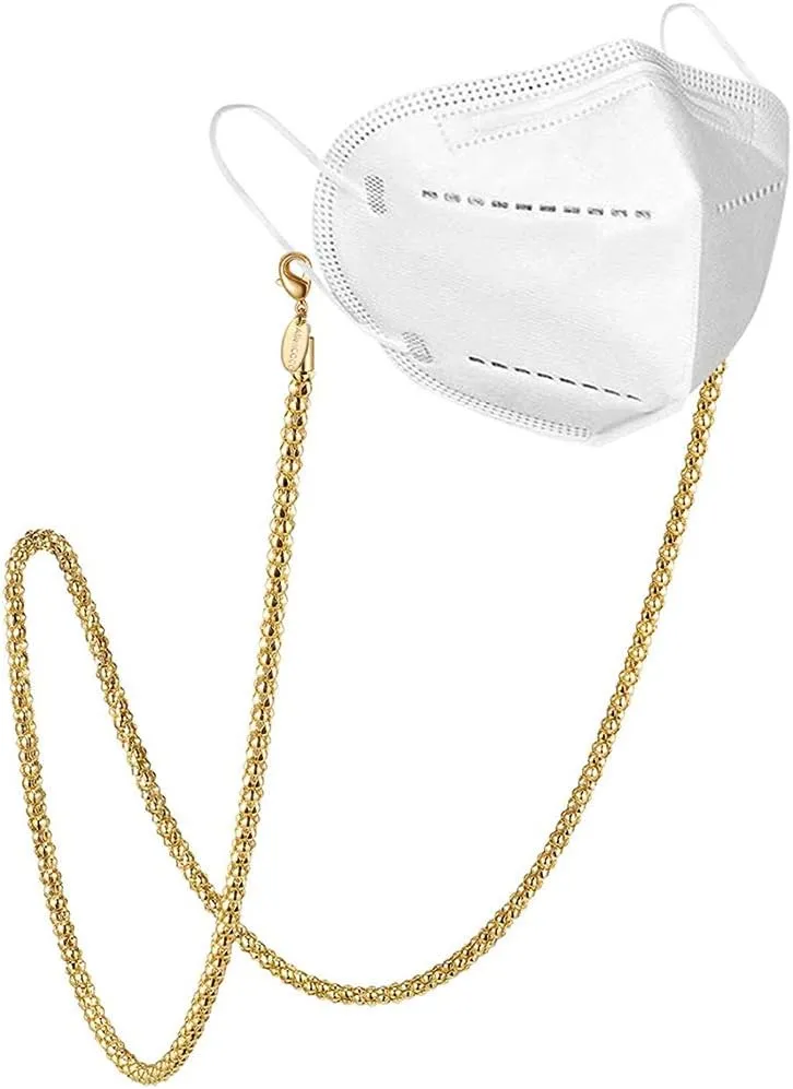 AllenCOCO Glasses Chain, Eyeglass Strap For Women Sunglasses - 14K Gold Eyeglasses Chain, Eye Glasses Holders Around Neck