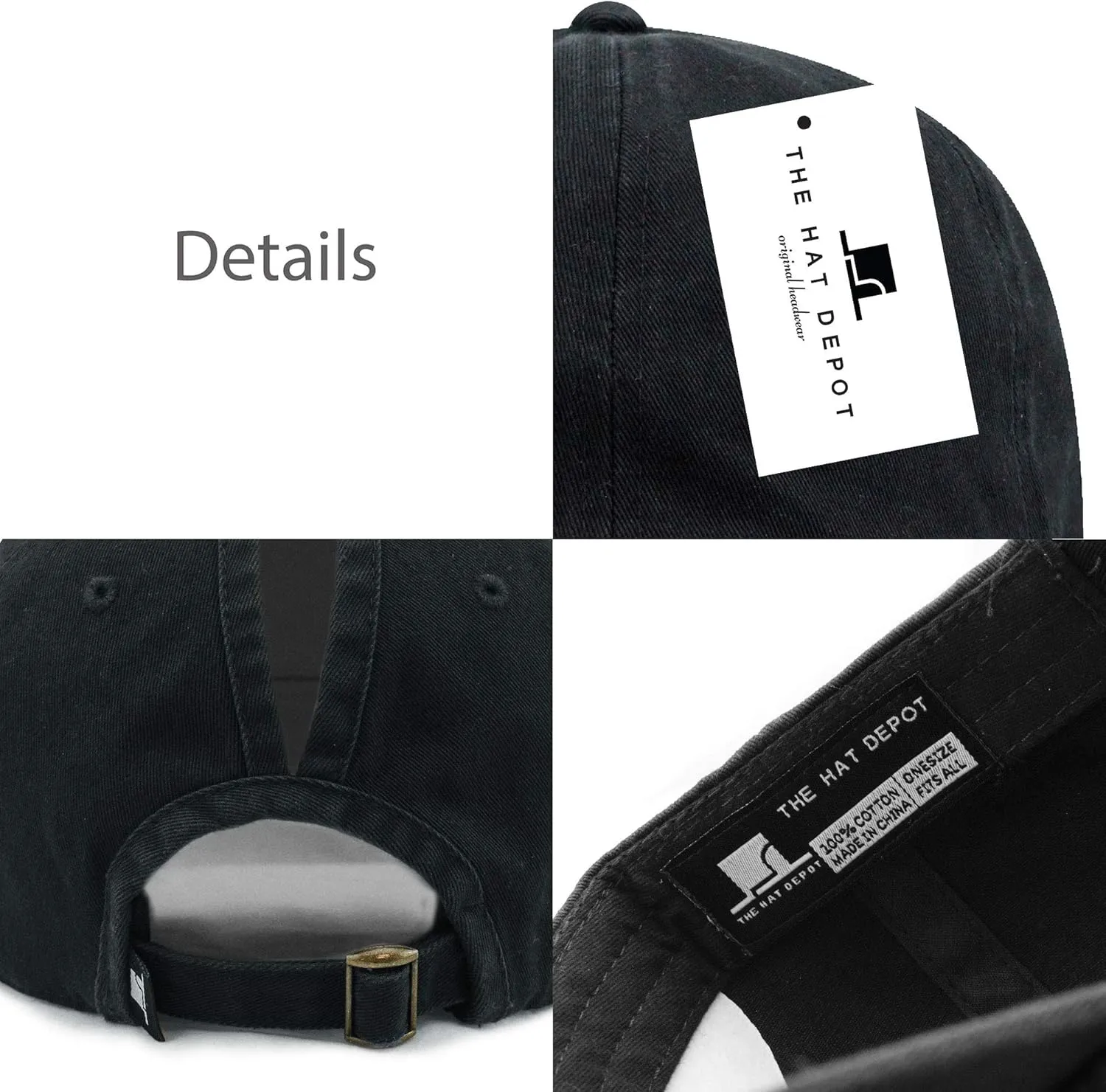 Baseball Dad Hat Women Men Blank Washed Low Profile Cotton and Denim UPF 50  Running Golf Cap Hat