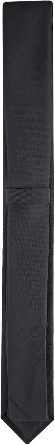 Calvin Klein Mens Black Solid and Pattern Neckties  Standard and Extra Long Sizes