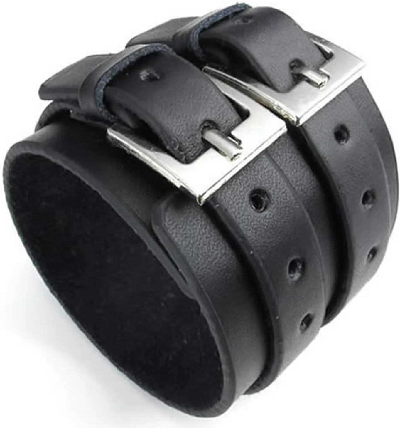 Casoty Leather Bracelets for Men and Women Bracelet Men Punk Rock Cuff Bracelet Men Bracelets Gifts for Men 