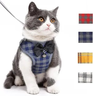 Cat Harness, Dog Harness and Leash Set, Bunny Rabbit Ferret Harness with Adjustable Buckle Comfort for Pet Kitten Small Animals Harnesses