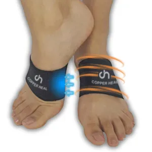 COPPER HEAL Arch Copper Compression Support Brace 2 units Foot Plantar Fasciitis Sleeves Helps Relief Heel Spurs Flat Feet Ankle Achilles Tendon Insoles Shoes Dr Night Splint insert