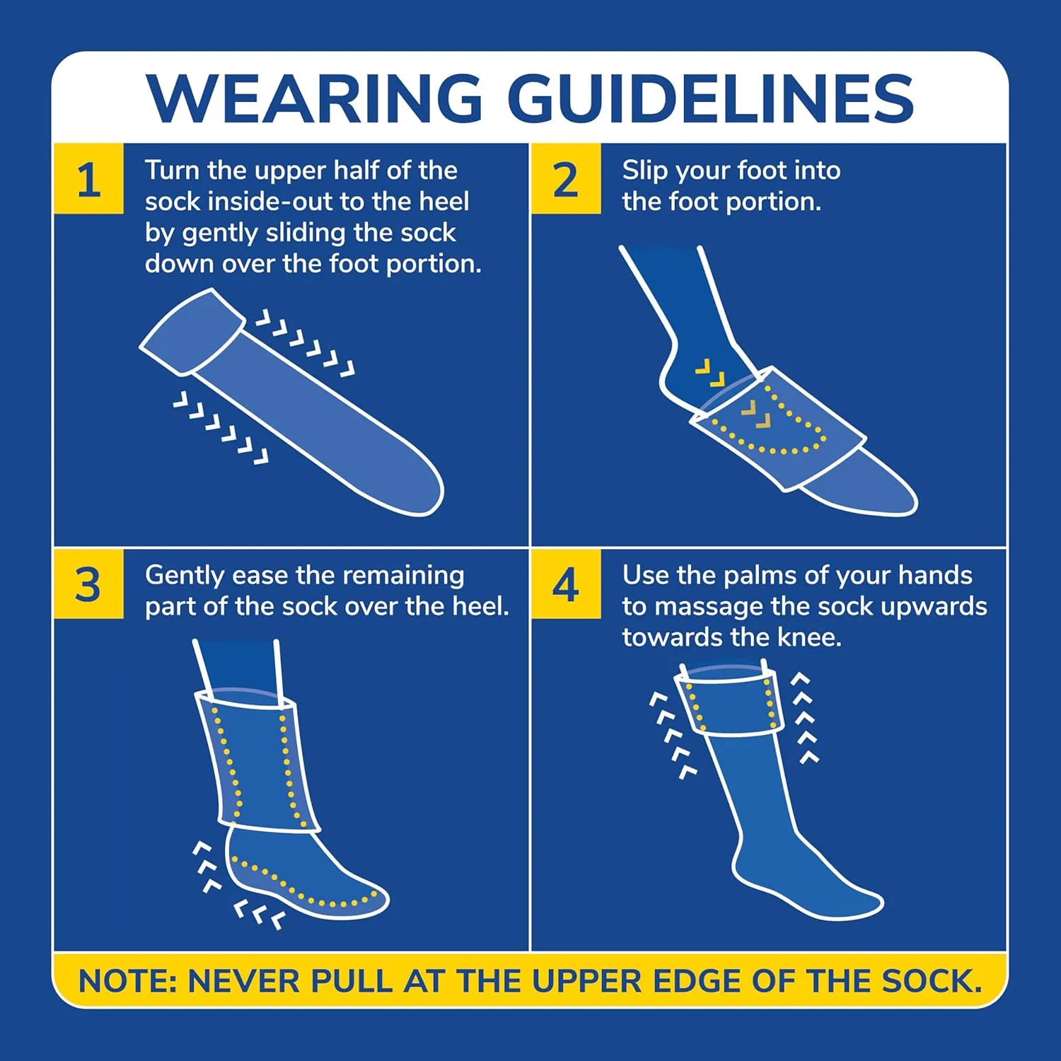 Dr. Scholl's Men's Graduated Compression Over the Calf Socks - 2 & 3 Pair Packs - Energizing Comfort and Fatigue Relief