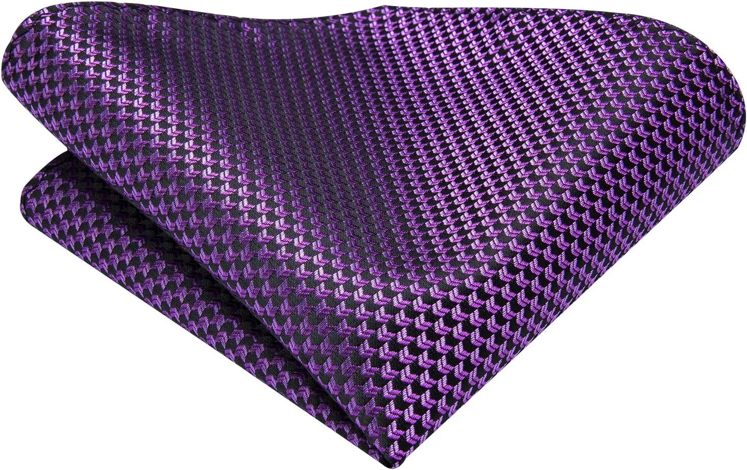 Dubulle Mens Paisley Striped Tie WOVEN Necktie for Men and Handkerchief Cufflinks Set Wedding Formal Business