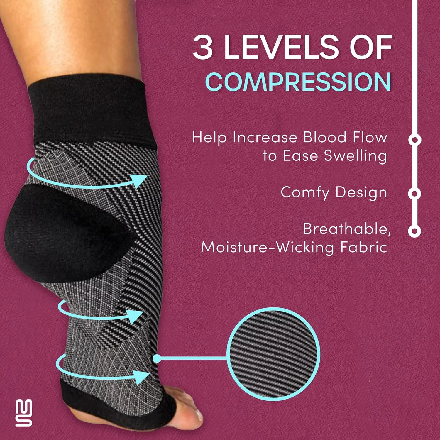 Foot Care Compression Socks Sleeve with Arch & Ankle Support Heel Spur Relief Products Leg & Foot Supports Night Sock