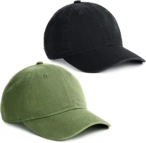 FURTALK Toddler Baseball Hat Kids Boys Girls Adjustable Washed Cotton Baseball Cap with Ponytail