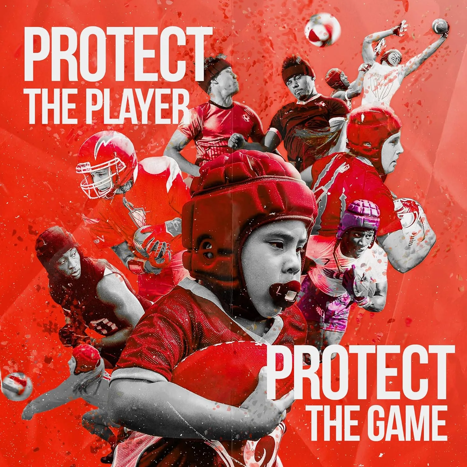 GAMEBREAKER Multi-Sport Soft Shell Protective Helmet - Flag Football Helmet 7v7 Rugby - Youth to Adult - Rigorously Tested