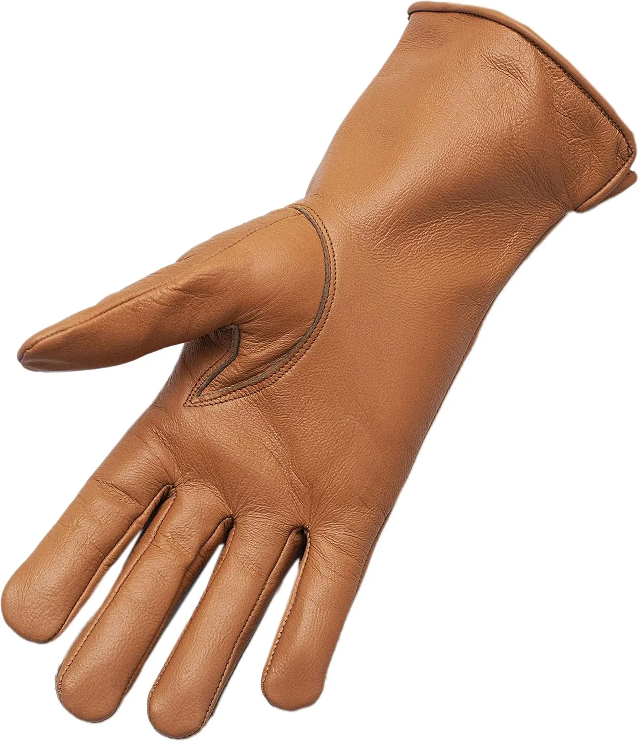 Genuine Leather Unlined Women Dress Gloves With Beautiful Standard Length Extended Up to 2 Inches From Wrist