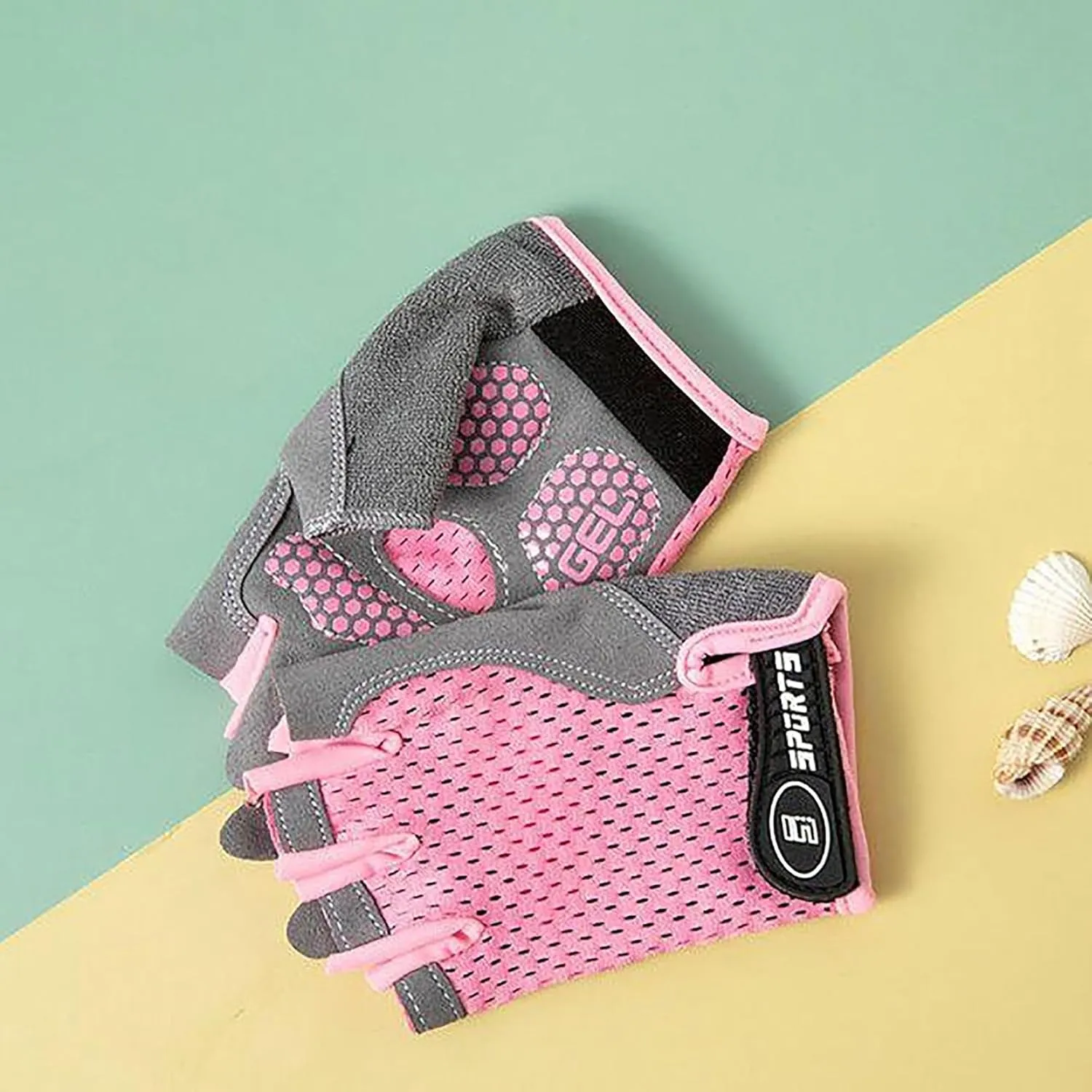 Girls Half Finger Bike Gloves Fingerleses Cycling Non Slip Sun Protection Riding Gloves for Youth Kids 3-8T 7-15T