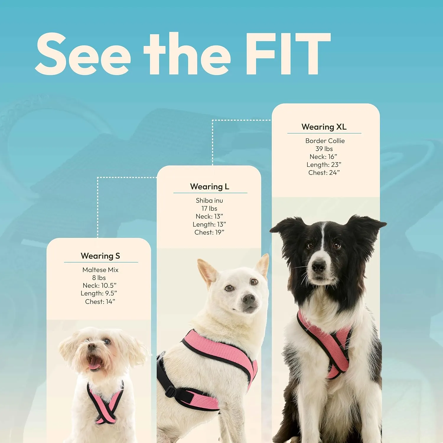 Gooby Comfort X Harness Dual Snap Mesh in Dog Harness - Watermelon, Small