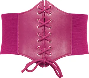 GRACE KARIN Lace-up Cinch Belt Tied Corset Elastic Waist Belt