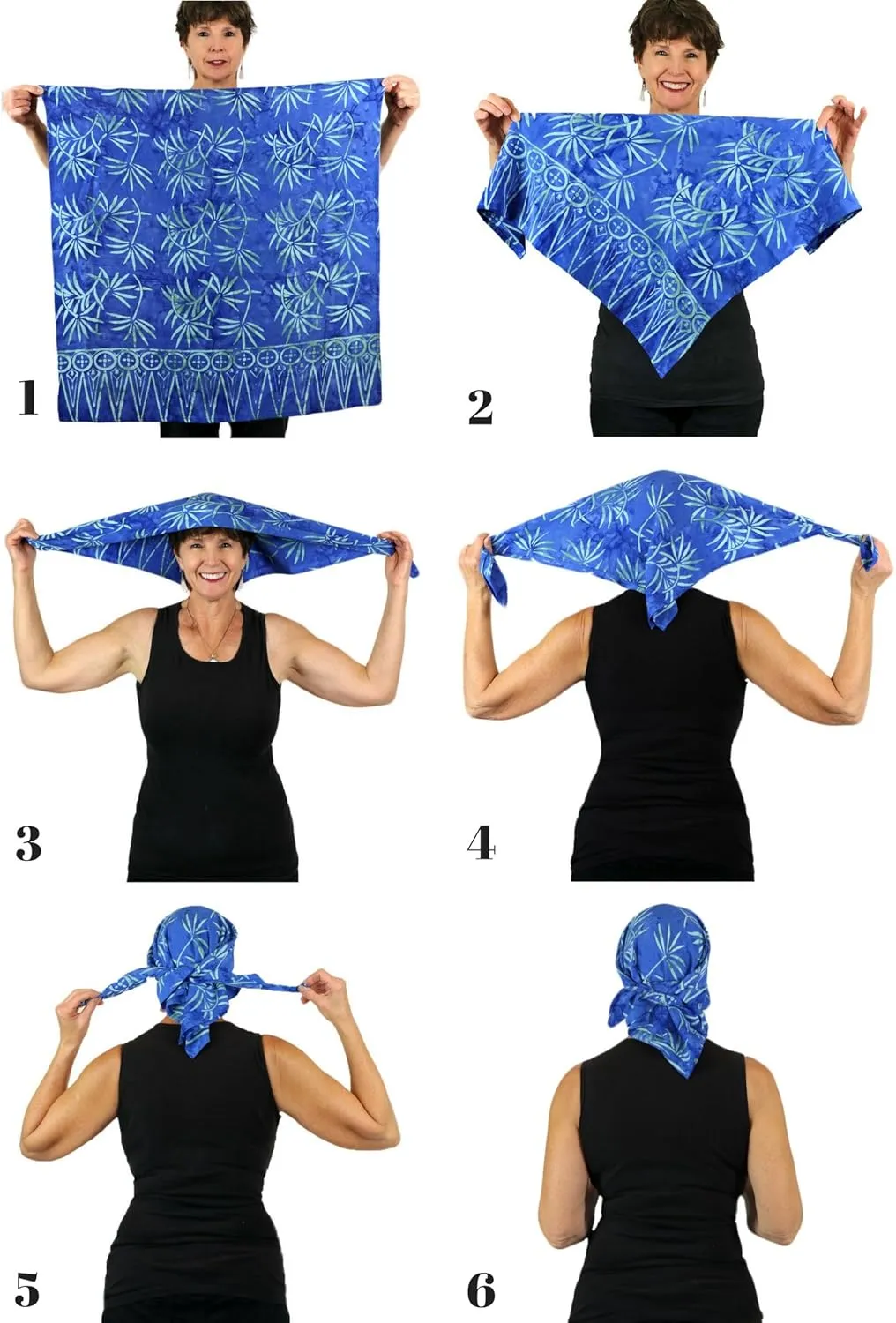 Hats Scarves & More Chemo Scarf Head Scarves for Women Cancer Headwear Headscarf Head Coverings 28 Inch Square Batik