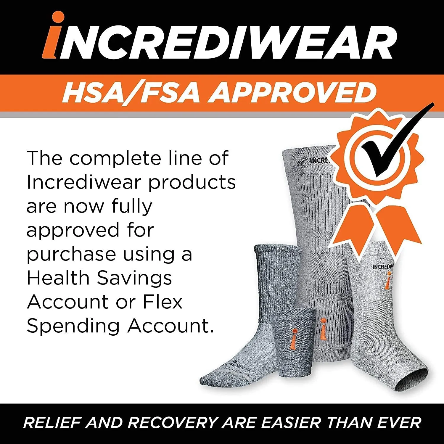 Incrediwear Hip Brace  Hip Brace for Women and Men, Supports Hip Pain Relief and Aids Hip Injury Recovery, Reduces Swelling, Designed for Support, Comfort, & Mobility (Right Leg, Medium)