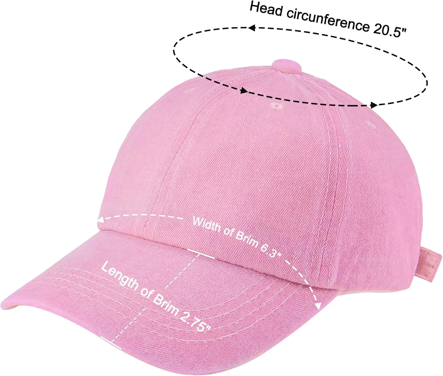 Kids Distresed-Washed Baseball Hat Infant Toddler Baby Boy Girl Hats Distresed for 2-8 Years