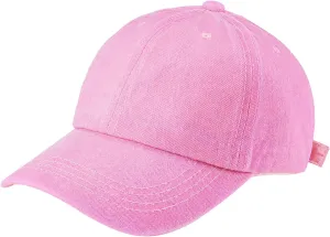 Kids Distresed-Washed Baseball Hat Infant Toddler Baby Boy Girl Hats Distresed for 2-8 Years