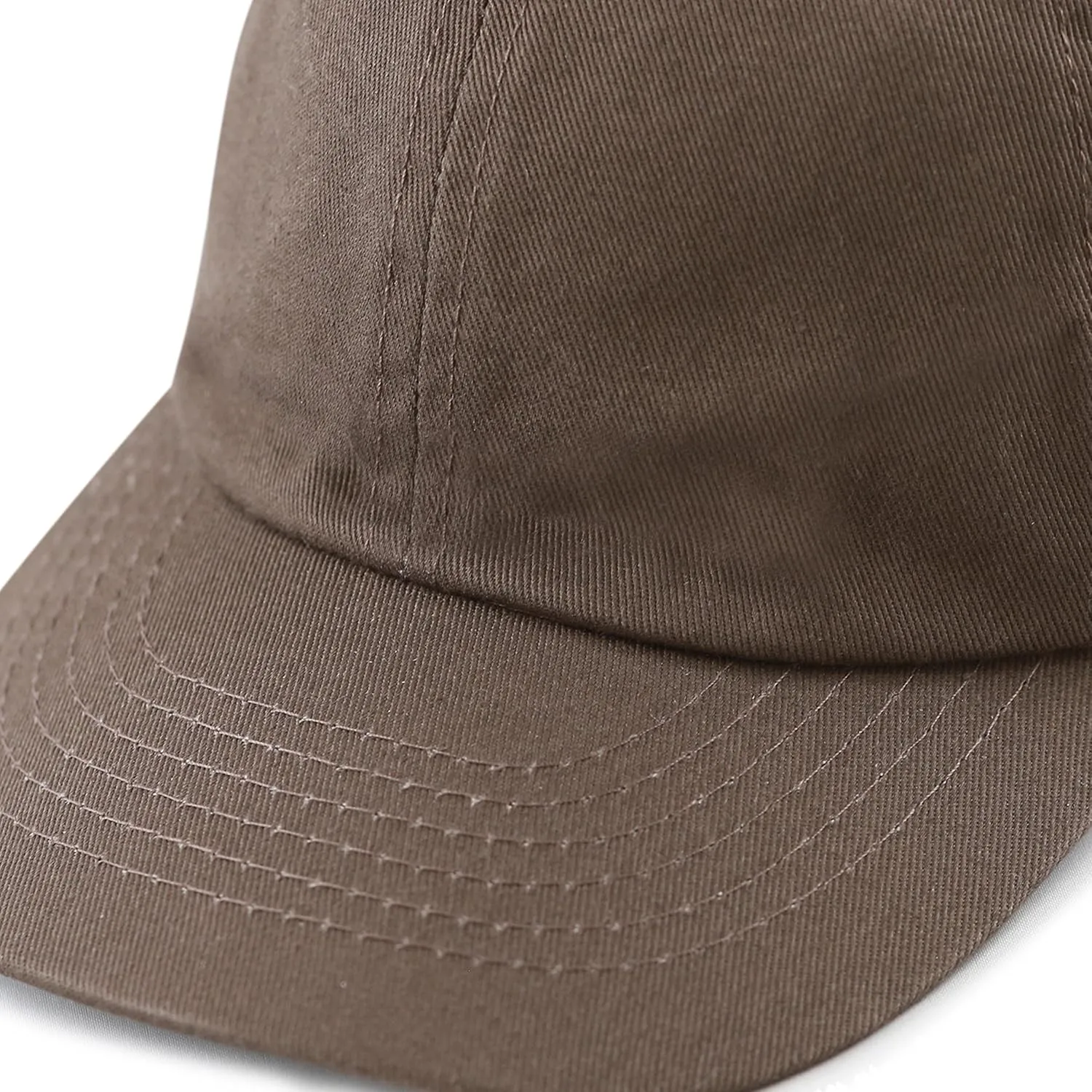 Kids Washed Low Profile Cotton and Denim UPF 50  Plain Baseball Cap Hat