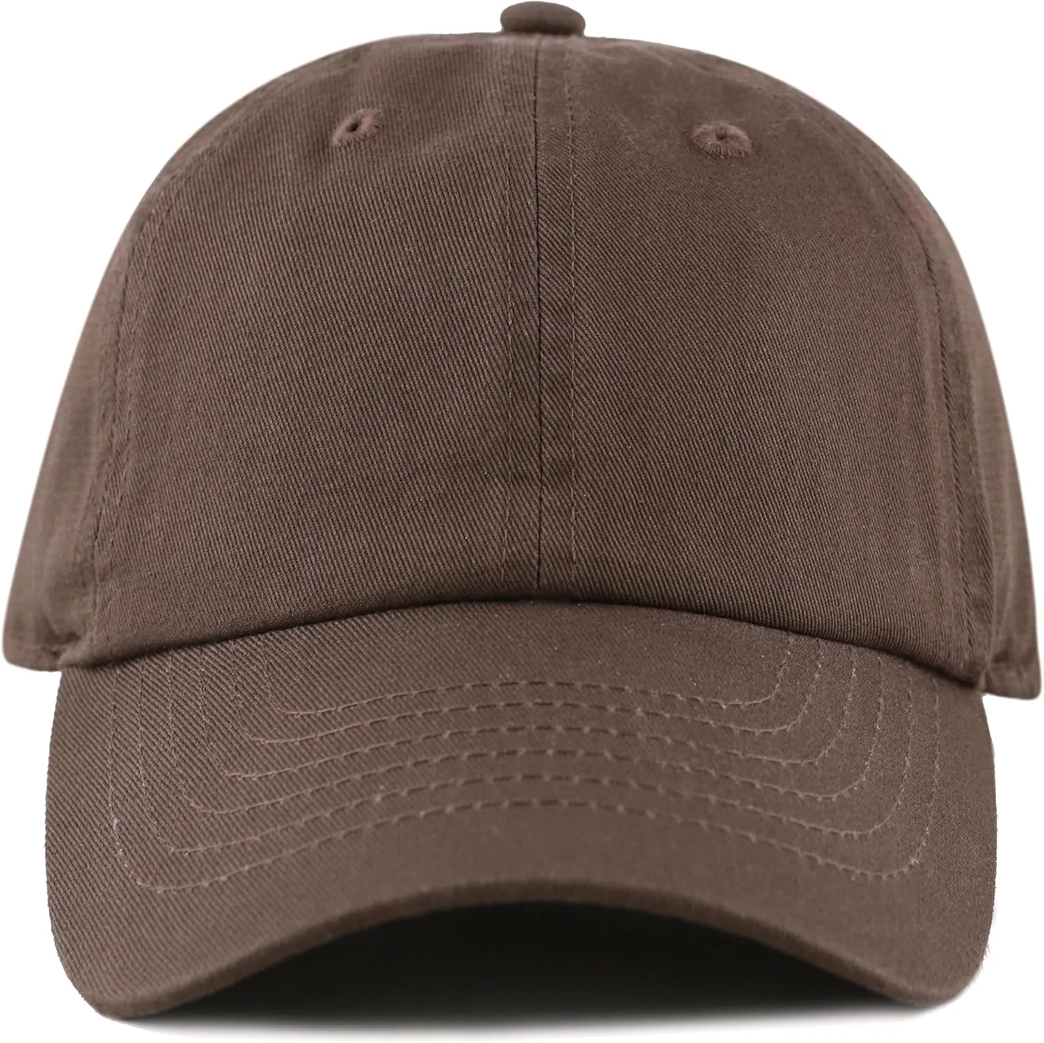 Kids Washed Low Profile Cotton and Denim UPF 50  Plain Baseball Cap Hat