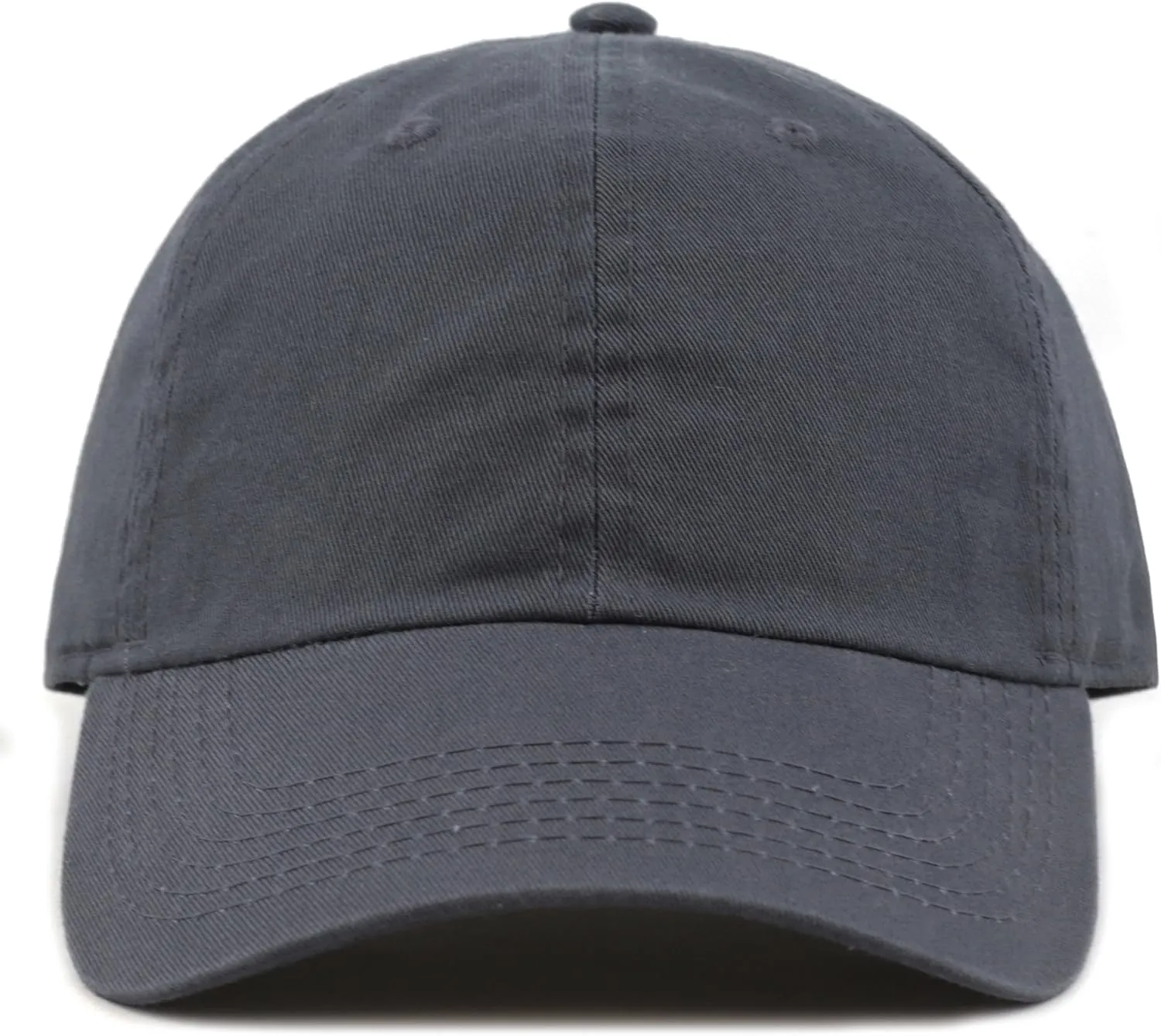 Kids Washed Low Profile Cotton and Denim UPF 50  Plain Baseball Cap Hat