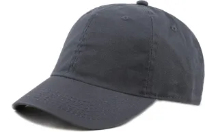 Kids Washed Low Profile Cotton and Denim UPF 50  Plain Baseball Cap Hat