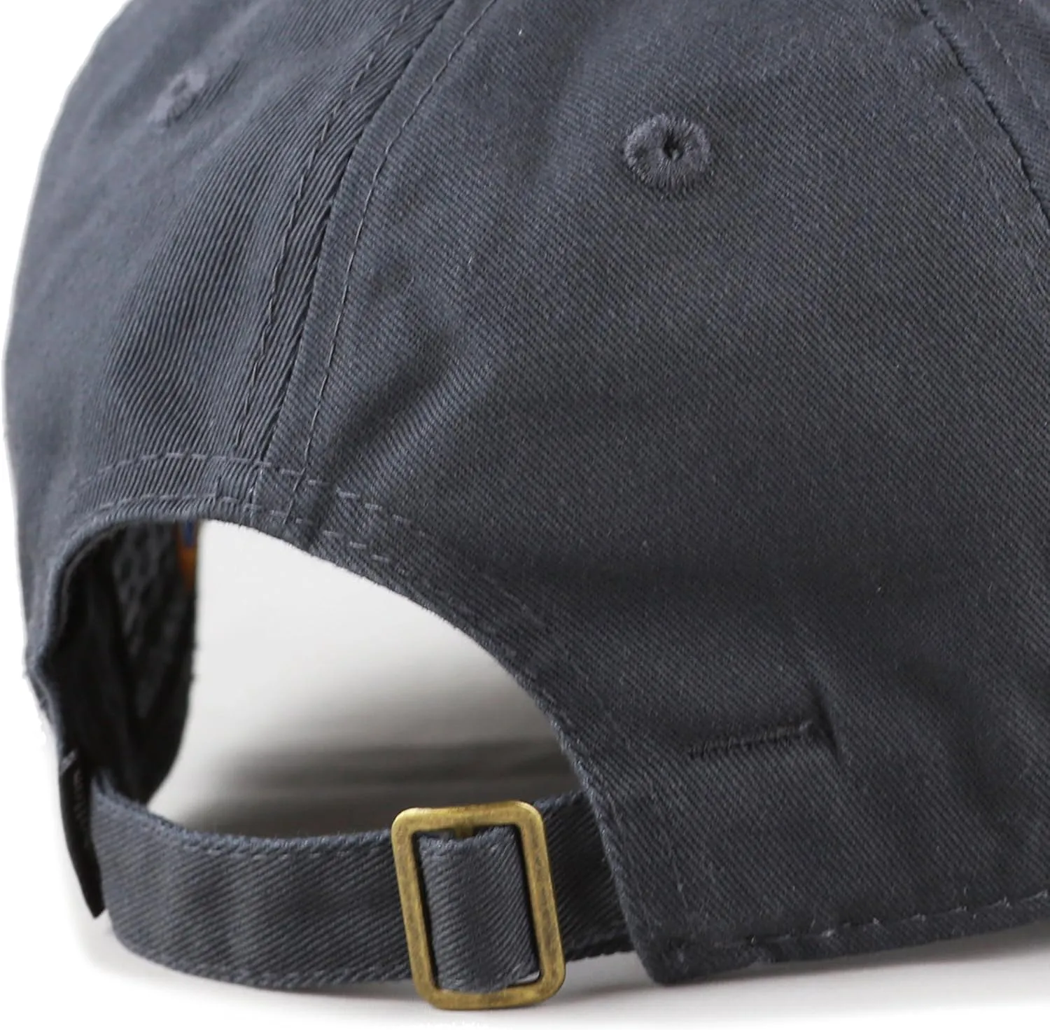 Kids Washed Low Profile Cotton and Denim UPF 50  Plain Baseball Cap Hat