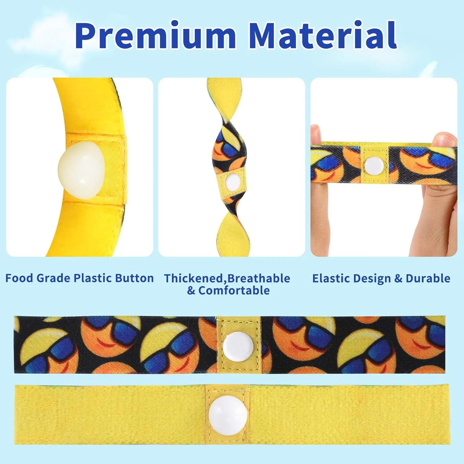 LYJEE Sea Sickness Wristbands for Kids Motion Sickness Bands for Kids Cruise Ship Vacation Anti Nausea Wristbands All-Natural Non Drowsy Relief Acupressure Treatment(Small)