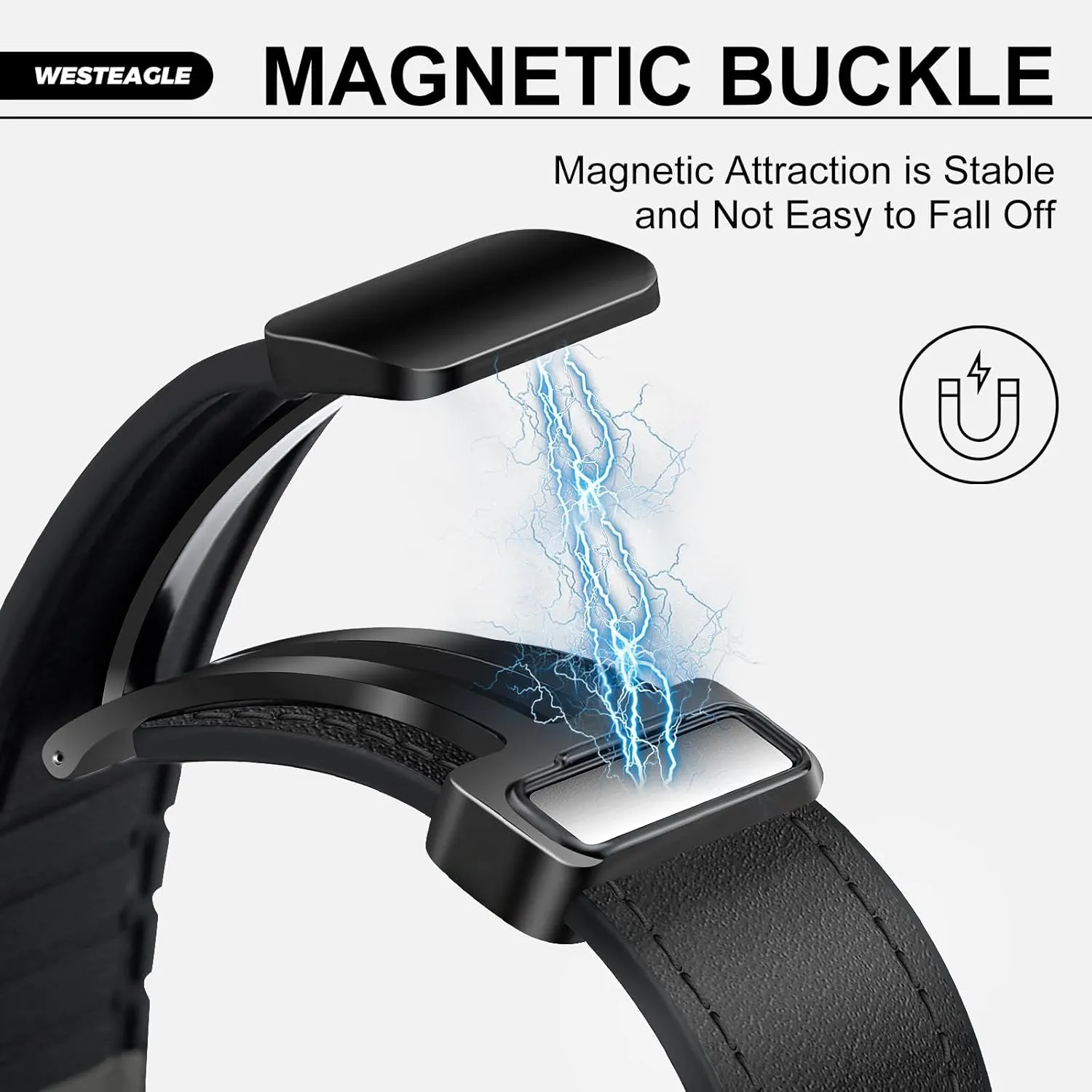 Magnetic Leather Watch Band Compatible with Google Pixel Watch 2 3 1 41mm Magnetic Buckle Design Adjustable Classic Wristbands Accessories Replacement Straps for Men and Women