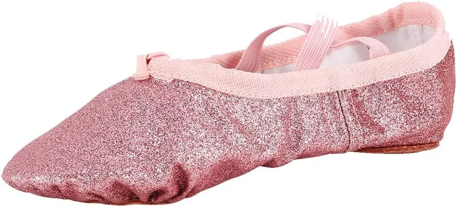 MSMAX Ballet Shoes Wedding Party Dance Flats for Girls (Toddler/Little Kid/Big Kid)