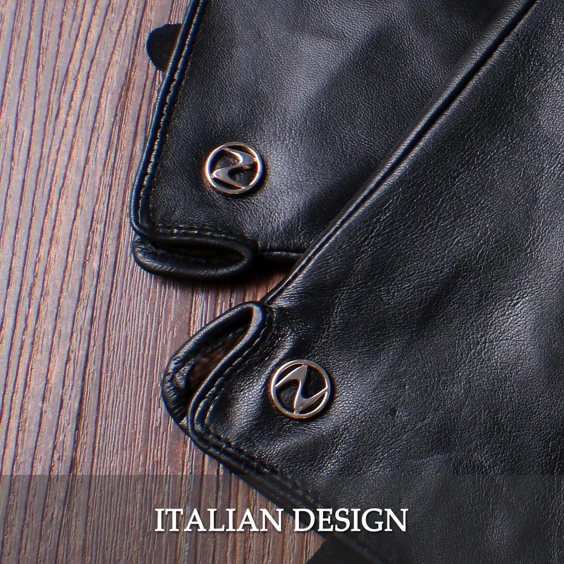 Nappaglo Women Italian Leather Gloves - Winter Driving Ladies Lambskin Warm Fleece Lining