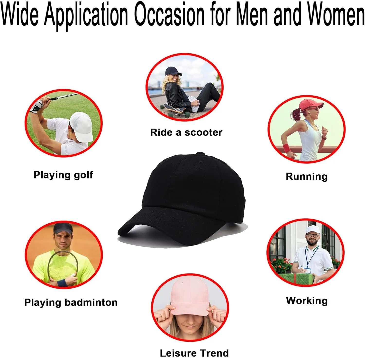 NPQQUAN Original Classic Low Profile Baseball Cap Golf Dad Hat Adjustable Cotton Hats Men Women Unconstructed Plain Cap