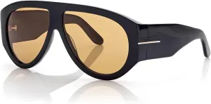 OSAGAMA Trendy Retro Oversized Aviator Sunglasses for Women Men 70s Luxury Designer Thick Classic Sun Glasses