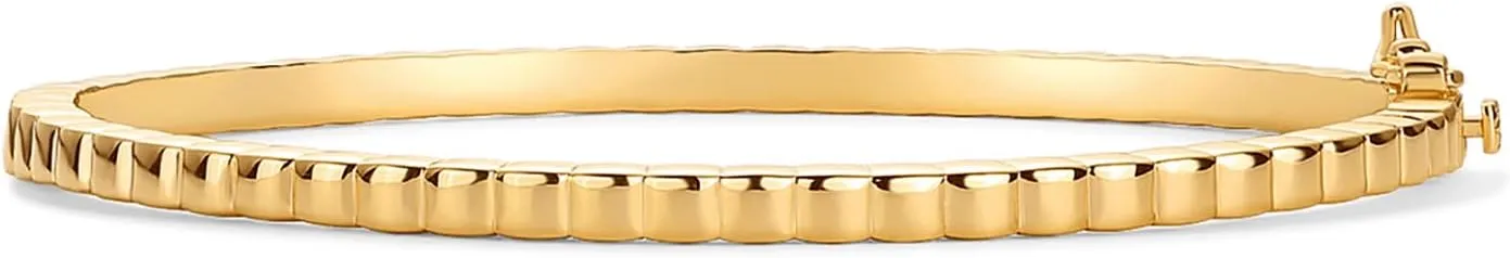 PAVOI 14K Gold Plated Cubic Zirconia Bangle Tennis Bracelets for Women | Classic Love Cuff Bangle Bracelets