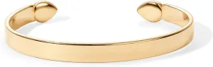 PAVOI 14K Gold Plated Stainless Steel Bangle Bracelets for Women | Inspirational Engraved Adjustable Mantra Cuff Bangle | Personalized Gift for Her Mom Sister | Birthday Gifts for Women