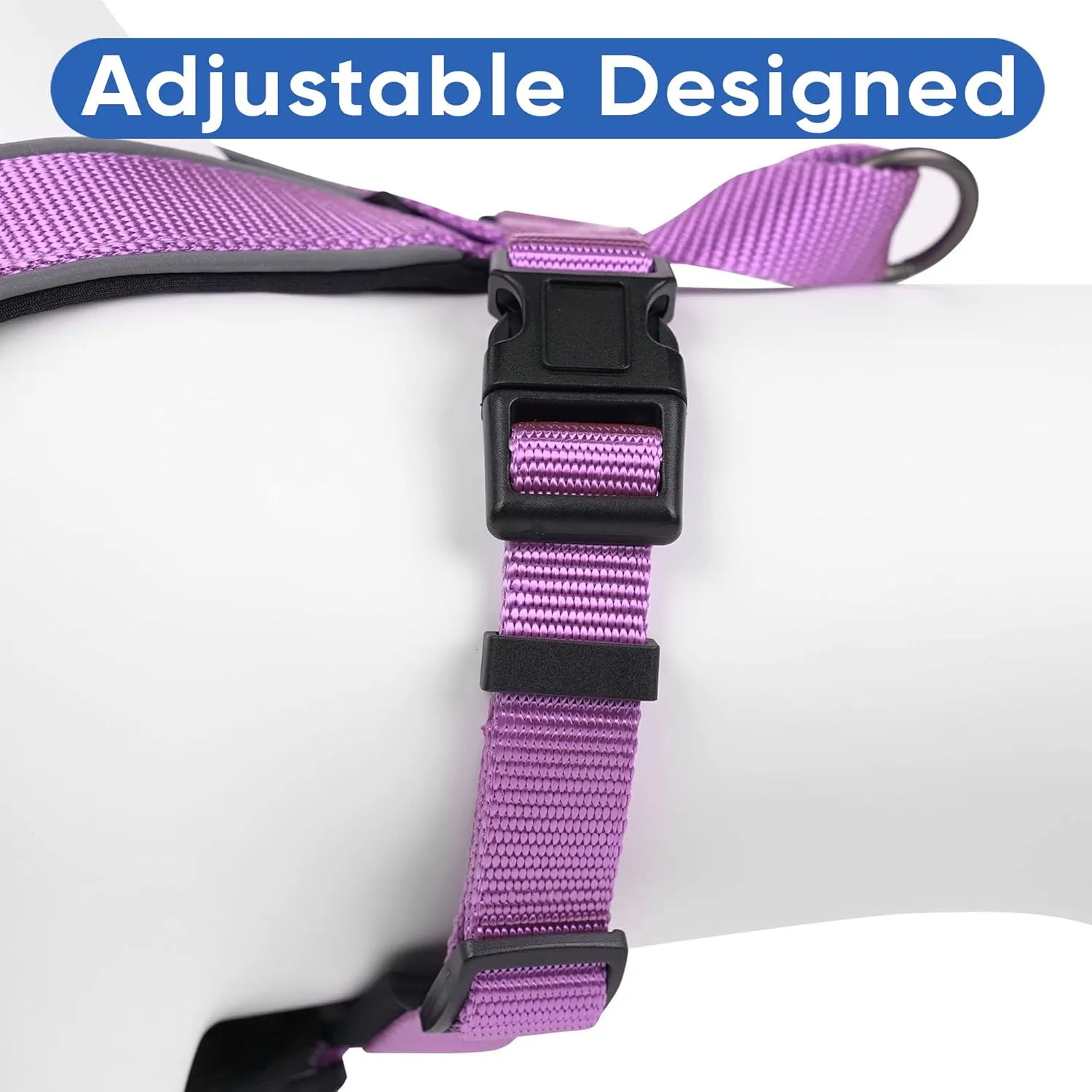 Pawtitas Reflective Dog Harness Padded Dog Harness Provides Comfort Control for a Walk or Running Great Pet Accessories Dog Vest S Small Orchid Dog Harness