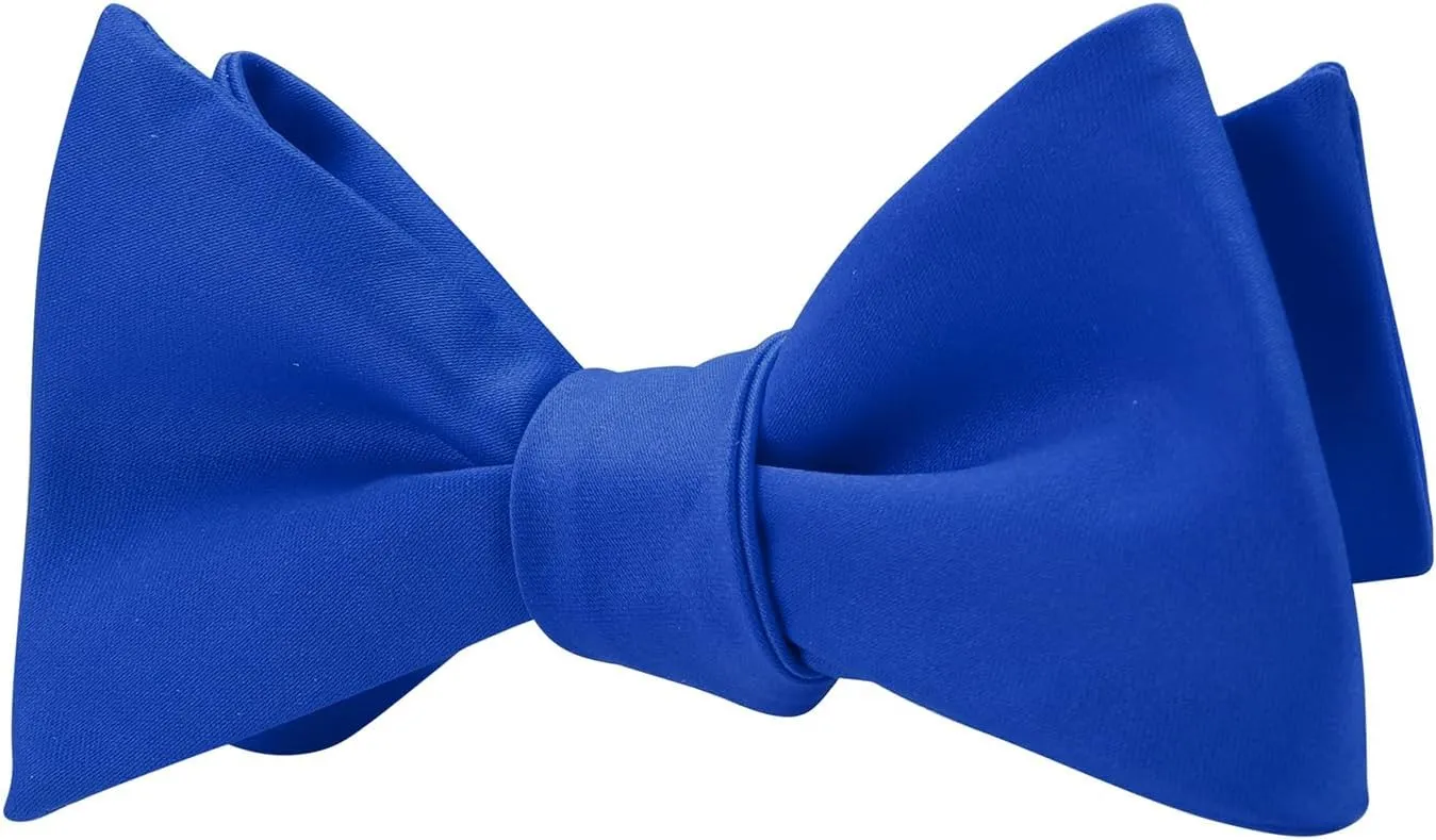 PenSee Mens Solid Bowtie Woven Self Tie Bow Ties Tuxedo & Wedding Bowties