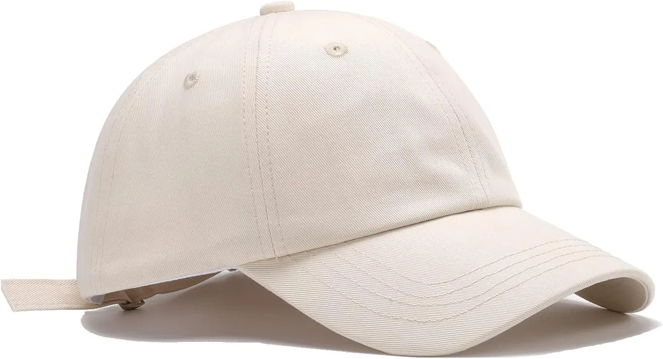 Quanhaigou Low Profile Baseball Cap for Men Women - Cotton Dad Hat-Classic Adjustable Unconstructed Plain Hat
