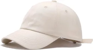 Quanhaigou Low Profile Baseball Cap for Men Women - Cotton Dad Hat-Classic Adjustable Unconstructed Plain Hat